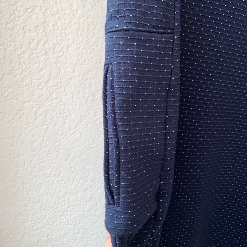 Burton of London Navy Blue Swiss Dot Mini Dress - Picture 7 of 8